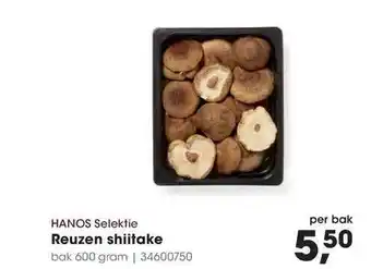 HANOS Hanos selektie reuzen shiitake 600 gram aanbieding