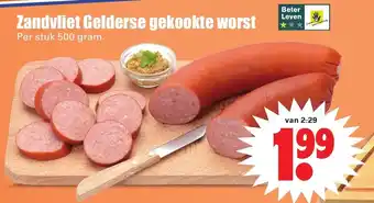 Dirk Zandvliet Gelderse gerookte worst 500g aanbieding