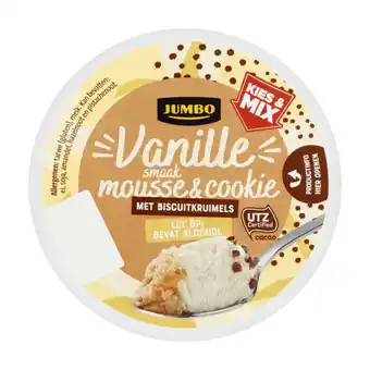 Jumbo Jumbo vanille smaak mousse & cookie 65g aanbieding