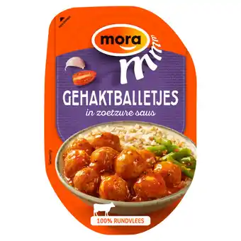 Jumbo Mora gehaktballetjes in zoetzure saus 160g aanbieding