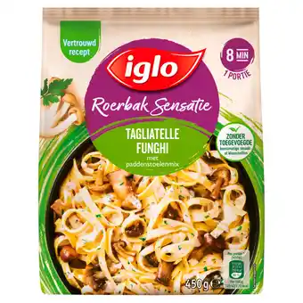 Jumbo Iglo roerbak sensatie tagliatelle funghi 450g aanbieding