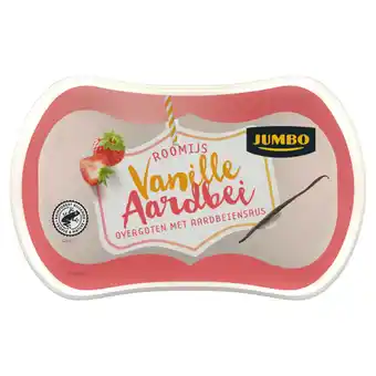 Jumbo Jumbo roomijs vanille aardbei 100g aanbieding