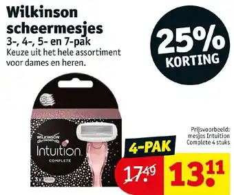 Kruidvat Wilkinson sheermesjes 4 stuks aanbieding