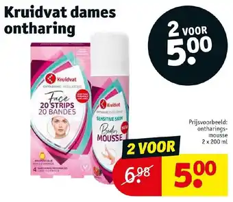 Kruidvat Kruidvat dames ontharing 2 x 200 ml aanbieding