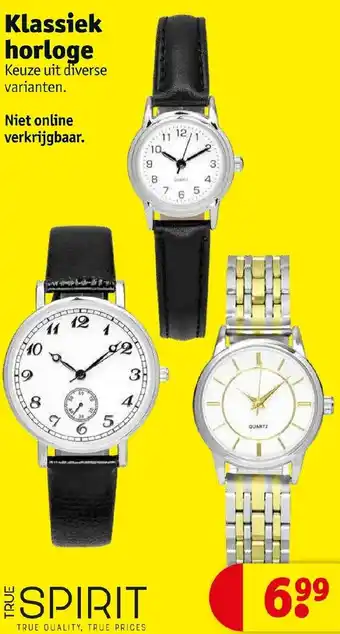 Kruidvat Klassiek horloge aanbieding