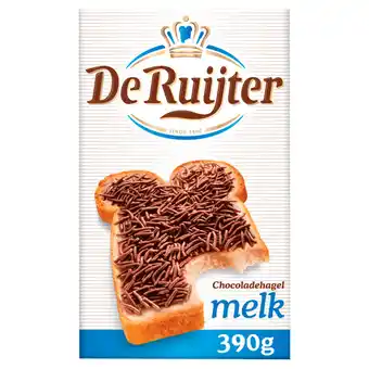 Jumbo De ruijter hagelslag melk 390g aanbieding