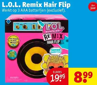 Kruidvat L.O.L. Remix Hair Flip aanbieding