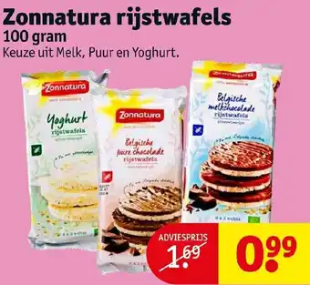 Kruidvat Zonnatura rijstwafels 100 gram aanbieding