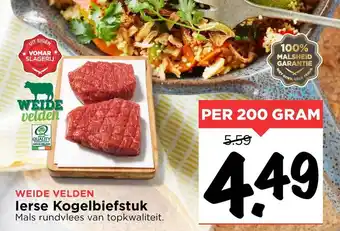 Vomar Voordeelmarkt Weide velden ierse kogelbiefstuk aanbieding