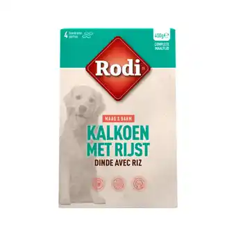 Jumbo Rodi maag & darm kalkoen met rijst 400g aanbieding