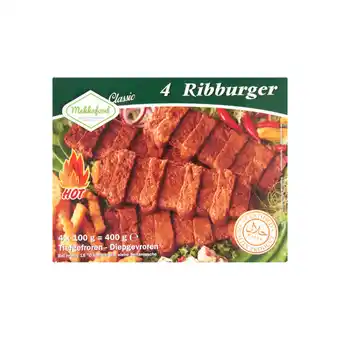 Jumbo Mekkafood classic ribburger 4 x 100g aanbieding