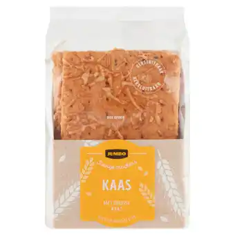 Jumbo Jumbo stevige crackers met goudse kaas 210g aanbieding