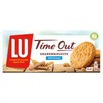 Jumbo Lu time out granenbiscuits koekjes speculaas 6 x 2 stuks 171g aanbieding