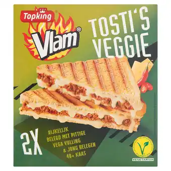 Jumbo Topking vlamtosti's® veggie 2 stuks 240g aanbieding