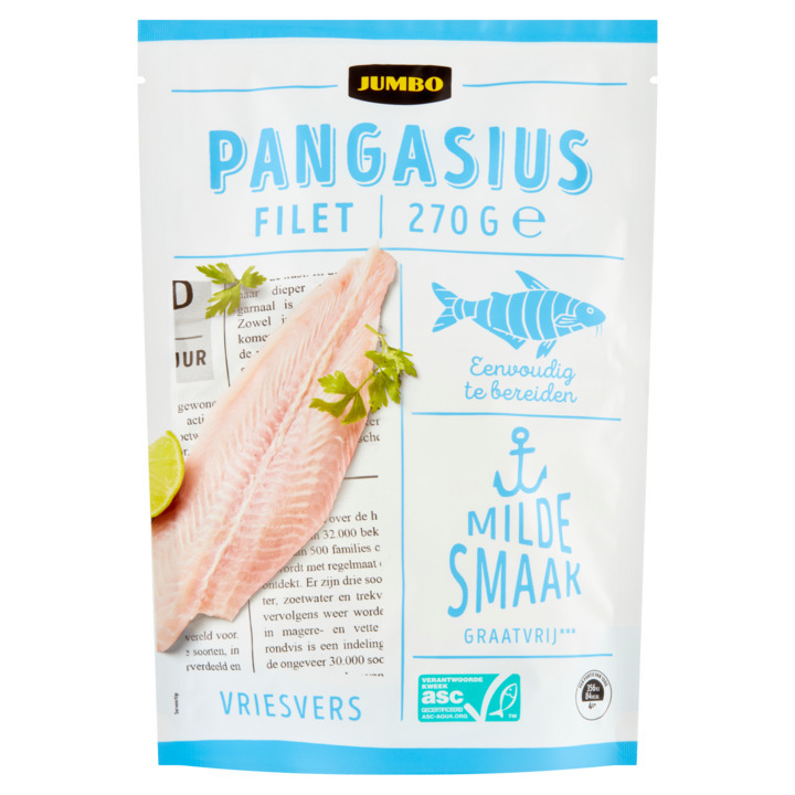 Jumbo pangasiusfilet 270g aanbieding bij Jumbo