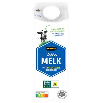 Jumbo Jumbo volle melk met 1 ster beter leven keurmerk 500ml aanbieding