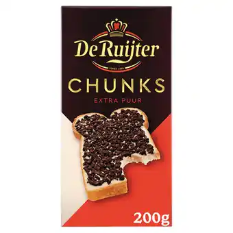 Jumbo De ruijter chunks extra puur 200g aanbieding