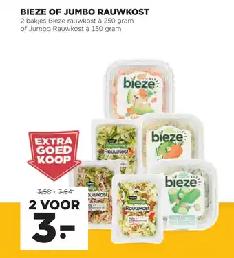 Jumbo Bieze of Jumbo Rauwkost aanbieding