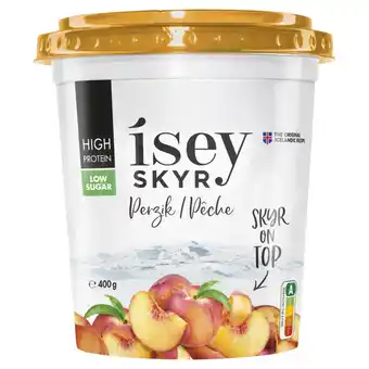 Jumbo Ísey skyr on top perzik 400g aanbieding