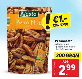 Lidl Alesto Pecannoten 200 gram aanbieding