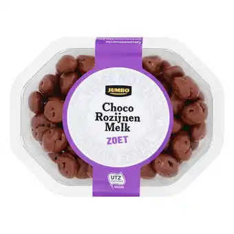 Jumbo Jumbo melk chocolade rozijnen 225g aanbieding