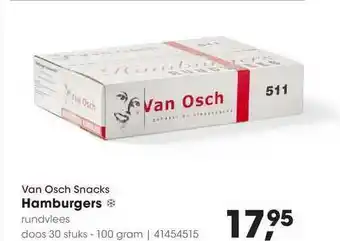 HANOS Van osch snacks hamburgers 100 gram aanbieding