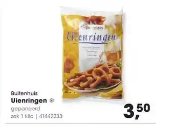 HANOS Buitenhuis uienringen 1 kilo aanbieding