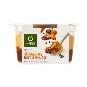 Jumbo La place dessert speculaas koffiemousse met chocoladesaus 75g aanbieding