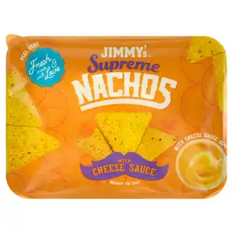 Jumbo Jimmy's supreme nachos with cheese sauce aanbieding