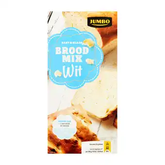 Jumbo Jumbo broodmix wit kant & klaar 500g aanbieding