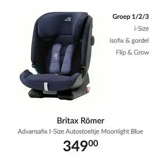 Babypark Britax römer advansafix i-size autostoeltje moonlight blue aanbieding