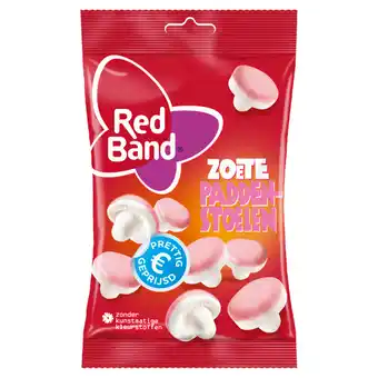 Jumbo Red band zoete paddenstoelen zacht snoep 130g aanbieding