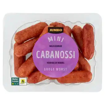 Jumbo Jumbo mini cabanossi droge worst 100g aanbieding