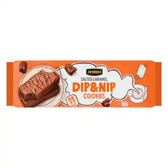 Jumbo Jumbo dip&nip cookies salted caramel 11 stuks 200g aanbieding