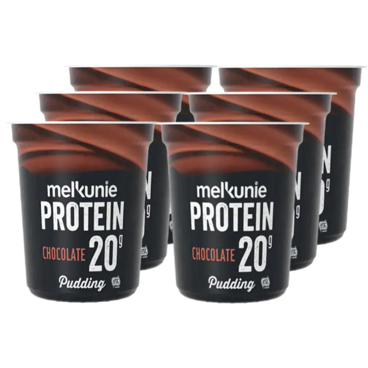 Melkunie protein chocolate pudding 6 x 200g aanbieding bij Jumbo