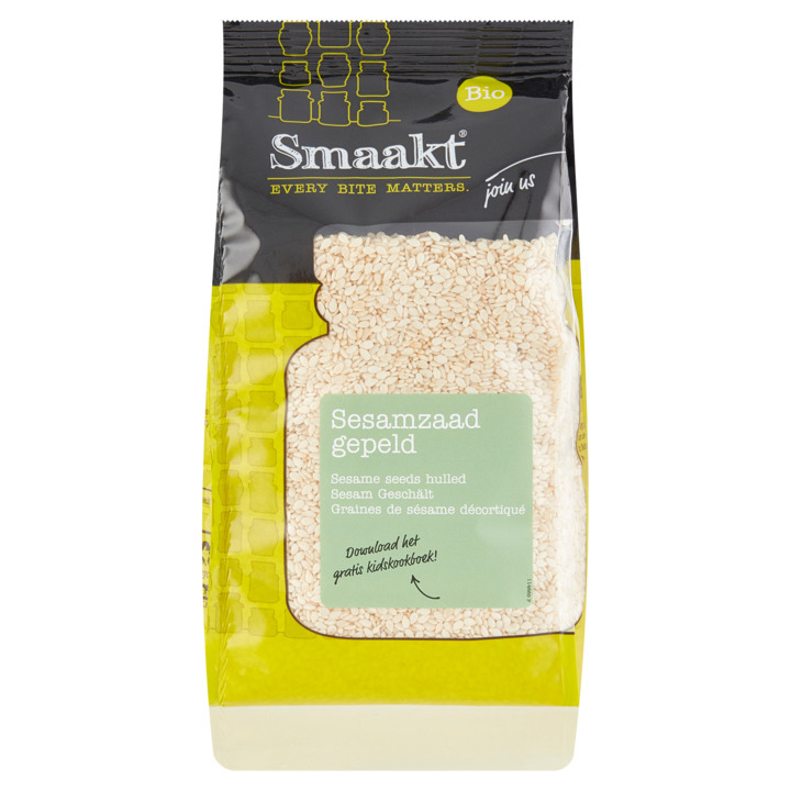 Smaakt bio sesamzaad gepeld 250g aanbieding bij Jumbo