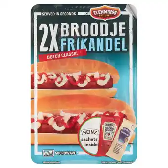 Jumbo Flemmings broodje frikandel dutch classic 2 stuks 217, 5g aanbieding