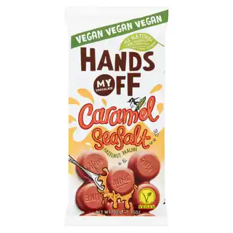 Jumbo Hands off my chocolate caramel seasalt hazelnut praline 100g aanbieding