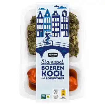 Jumbo Jumbo stamppot boerenkool met rookworst 500g aanbieding