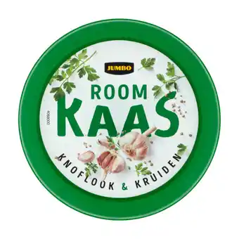 Jumbo Jumbo roomkaas knoflook & kruiden 125g aanbieding