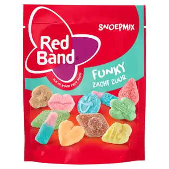 Jumbo Red band snoepmix funky zacht zuur 235g aanbieding