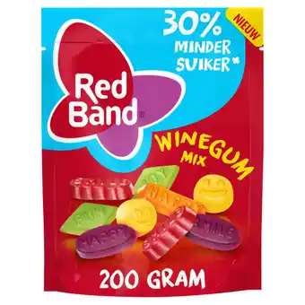 Jumbo Red band winegum mix 30% minder suiker 200g aanbieding