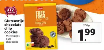 Lidl Sondey Glutenvrije chocolate chip cookies 200 g aanbieding