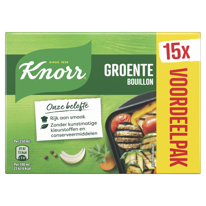 Knorr bouillontabletten groente 150g aanbieding bij Jumbo