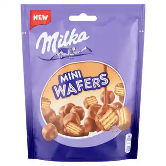 Jumbo Milka mini wafers chocolade bites 110g aanbieding