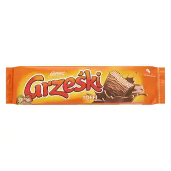 Jumbo Goplana grześki wafel met toffeecrème in melkchocolade 36g aanbieding