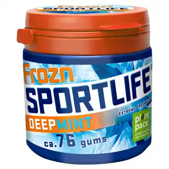 Jumbo Sportlife frozn deepmint suikervrij kauwgom pot 108g aanbieding