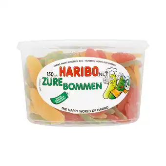 Jumbo Haribo zure bommen 150 stuks 1350g aanbieding