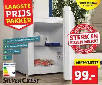 Lidl Silvercrest Mini-vriezer aanbieding