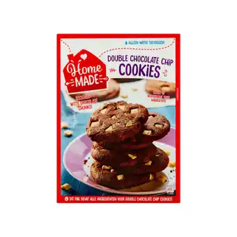 Jumbo Homemade complete mix voor double chocolate chip cookies 445g aanbieding